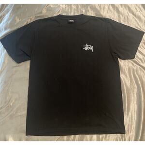 STUSSY BUILT TOUGH SINCE 1980 LOGO BRAND NEW BLACK SZ M